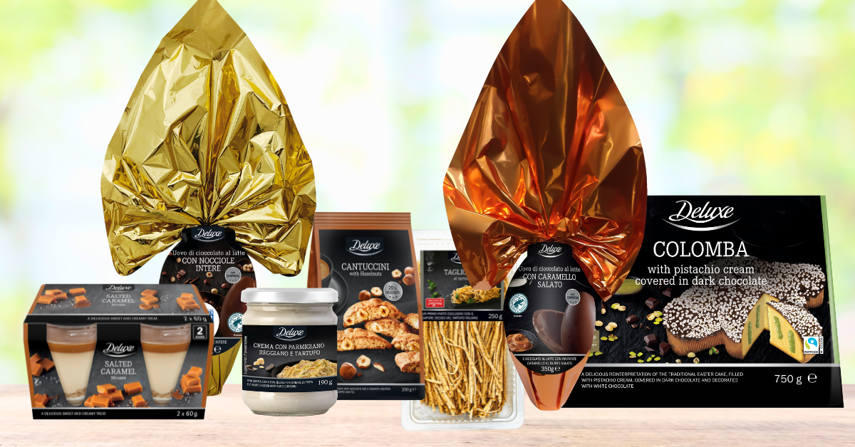 Lidl Italia celebra la Pasqua con la Linea Deluxe: uova di cioccolato e tanti prodotti gourmet