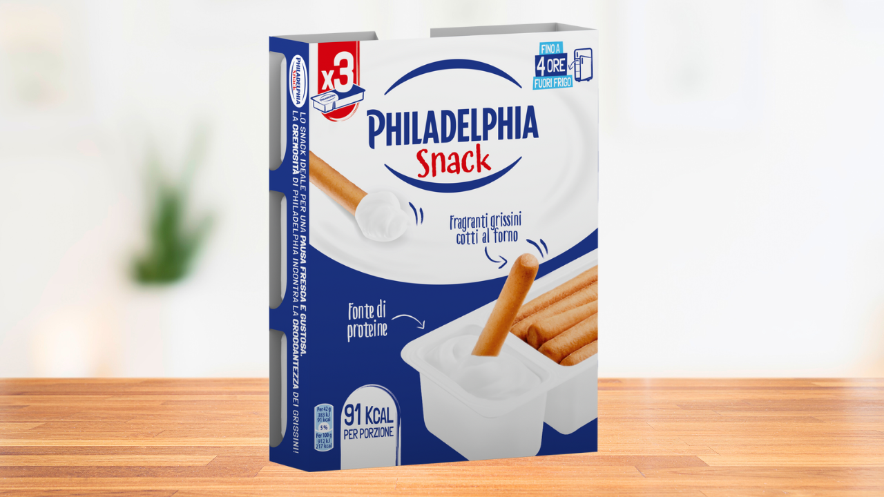 Philadelphia lancia il suo primo snack fresco: gusto, praticità e innovazione in 91 kcal